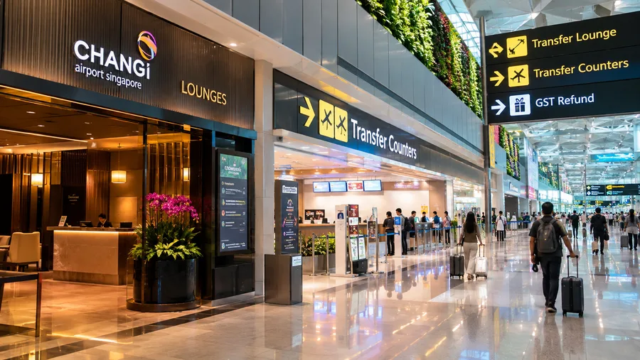 Changi Airport Transfer Counters & Lounges